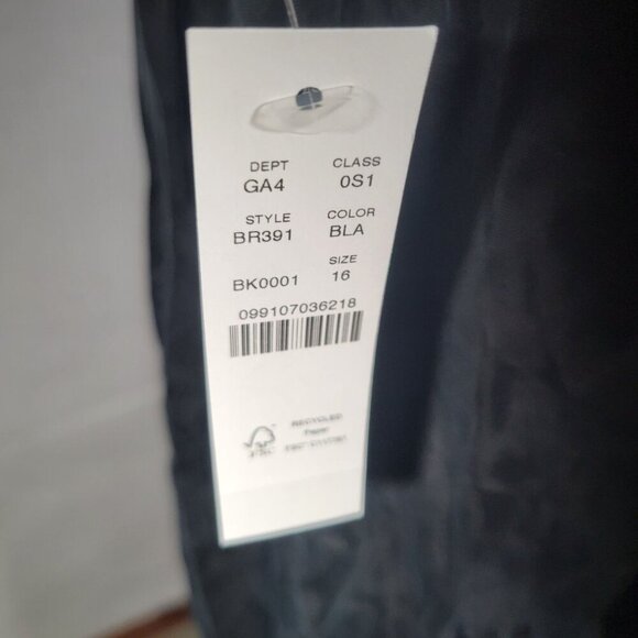 J.Crew Women Classic Elegant Black Sleeveless Adjustable Slip Dress Size 16 - Picture 6 of 9